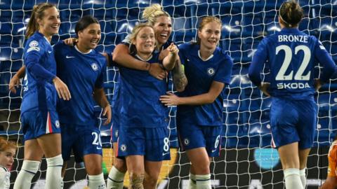 Chelsea celebrating 
