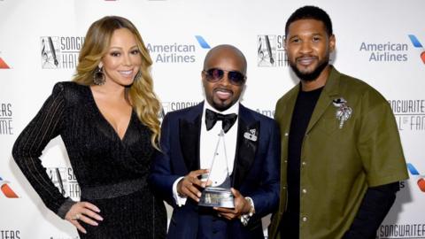 Jermaine Dupri with Mariah Carey and Usher