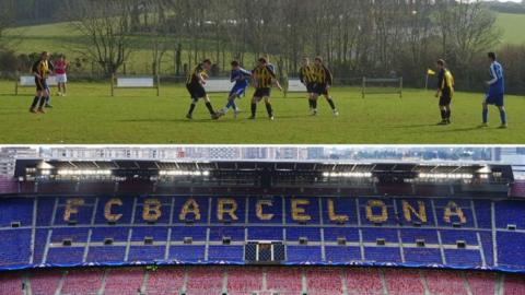 The 'New Camp' (above) and Nou Camp