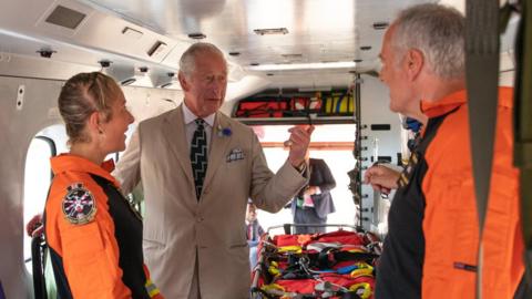 Abi Wild, winch paramedic for the Newquay helicopter crew with the Duke of Cornwall