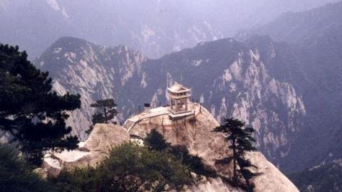 One of the Huashan mountain peaks in Shangshi province, China