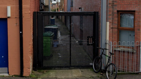 Alley gate in South Belfast