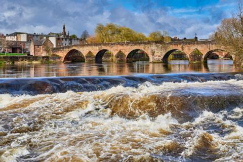 The Devorgilla Bridge in Dumfries