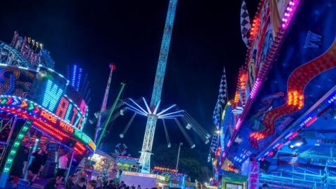 The Goose Fair in Nottingham
