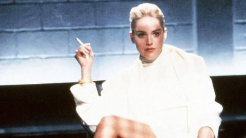 Sharon Stone in a scene from Basic Instinct