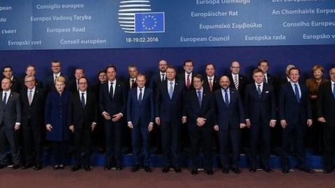 Team photo at EU summit