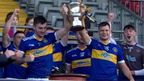 Portaferry lift the Down senior hurling trophy