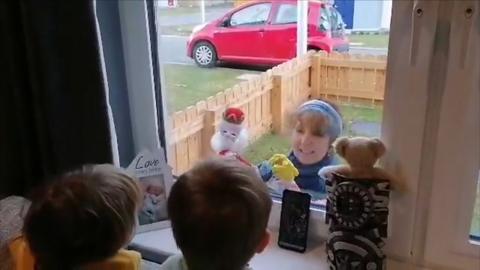 Grandparents in Scotland have been coming up with creative ways to stay in touch during coronavirus lockdown.