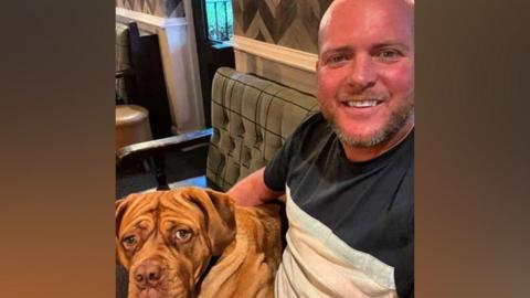 Guisborough man Craig Dixon and his dog, Duchess