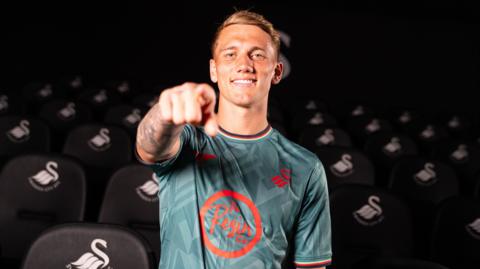 Ethan Galbraith at Swansea's training ground