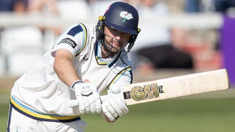 Adam Lyth batting for Yorkshire