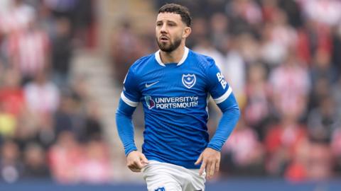 Portsmouth midfielder Conor Chaplin during the south coast derby at St Mary's