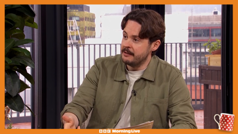 Nick Stapleton in the Morning Live studio