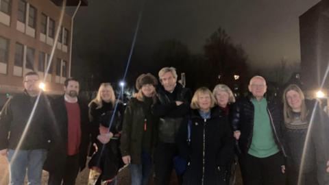 The villagers of Hamstreet and its environs outside Ashford Borough Council's office