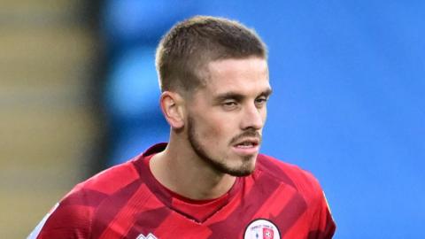 Ronan Darcy playing for Crawley Town last season