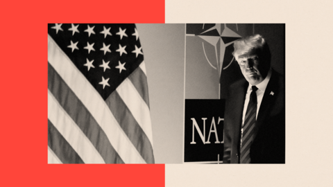 treated image of Donald Trump