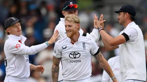 England batter Ollie Pope walks off after being dismissed