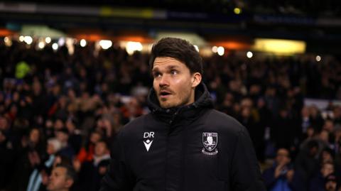 Danny Rohl at Sheffield Wednesday's game against Sunderland