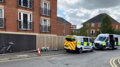 Police at scene of stabbing in Bedford