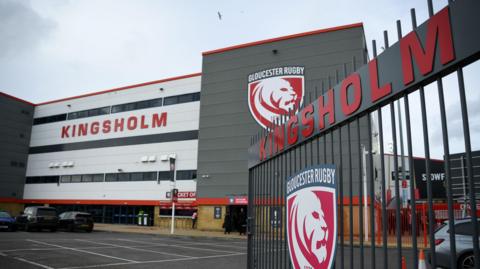 A general view outside Kingsholm stadium