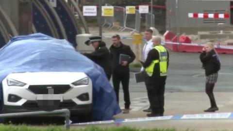 Flammable devices have been thrown at a Border Force migrant processing centre in Dover, Kent.