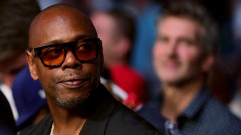 Dave Chappelle looks on during UFC 264: Poirier v McGregor 3 at T-Mobile Arena on July 10, 2021 in Las Vegas, Nevada.