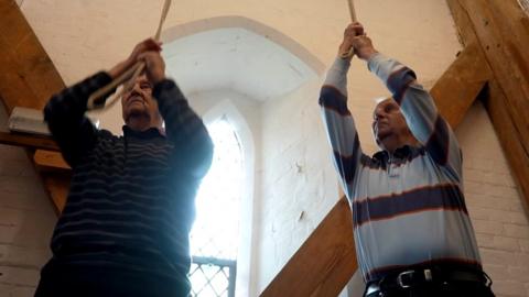 Terry and Tony Stock ringing church bells