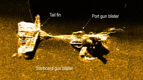 DAERA released a high-resolution side-scan sonar image of the aircraft