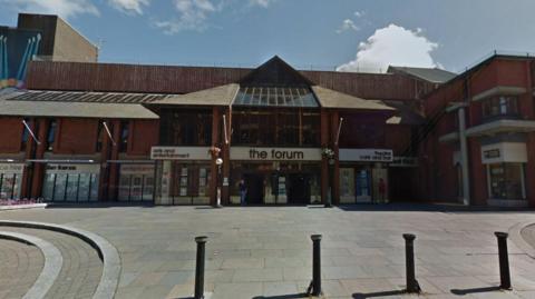 A general view of entrance to The Forum in Barrow, Cumbria