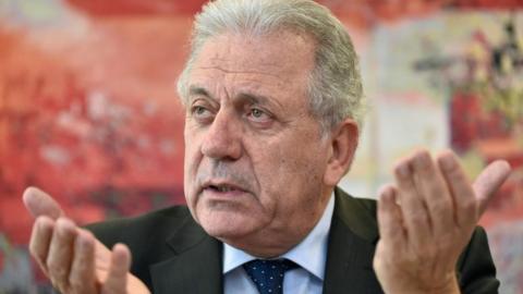 EU Commissioner of Migration Dimitris Avramopoulos, January 2018