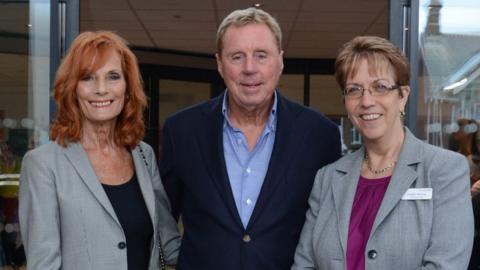 Left to right: Sandra Redknapp, Harry Redknapp and Debbie Fleming