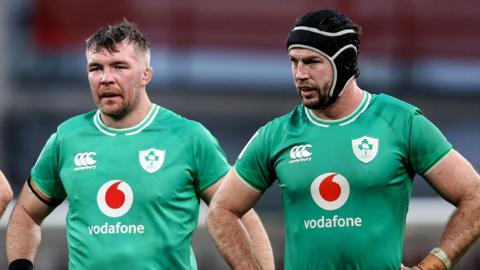 Peter O'Mahony and Caelan Doris pictured during the Six Nations