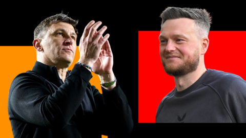 Hull City boss Sergej Jakirovic and Middlesbrough counterpart Kim Hellberg