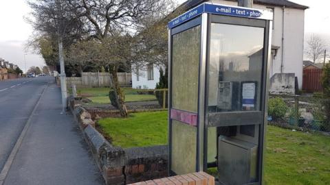 Phone box in Cumnock
