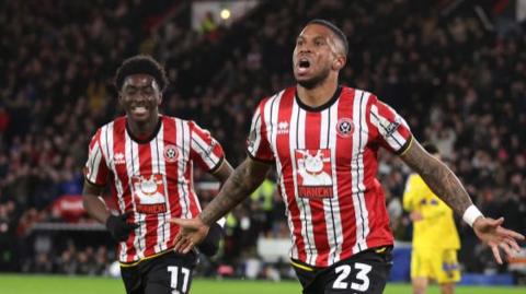 Sheffield United celebrate