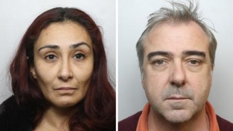 Police mugshots of Paolo Patricia Morrish and her husband David Morrish