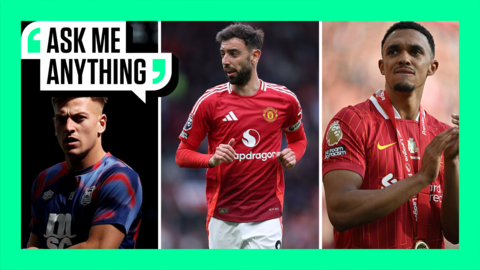 Liam Delap, Bruno Fernandes, and Trent Alexander-Arnold all pictured