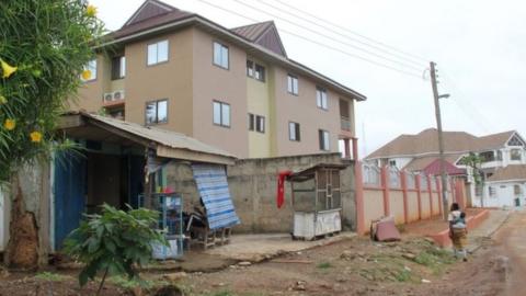 This June 7, 2019 image shows the Silver Spring residence in Kumasi, where two Canadians women, 19 and 20 years old, were living before having been kidnapped late on June 4