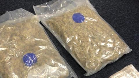 Drugs recovered in a county lines operation