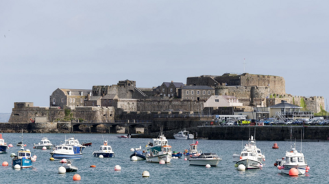 Image shows Castle Cornet, a large island castle in Guernsey