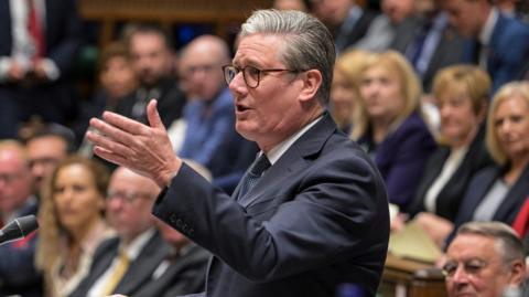 Sir Keir Starmer speaking during Prime Minister's Questions