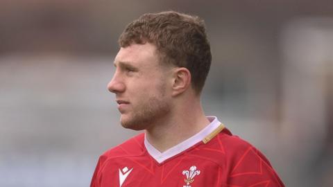 Tom Bowen in action for Wales