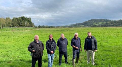 Left to right: councillor Paul Arnott (EDDC Leader), James Chubb, councillor Marcus Hartnell (EDDC councillor for Seaton Ward), councillor Geoff Jung (EDDC Portfolio Holder for Coast, Countryside and Environment), councillor Dan Ledger (EDDC councillor for Seaton Ward and Portfolio Holder for Sustainable ˿s & Communities)