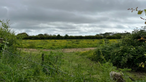 The proposed site in St Peter's Village