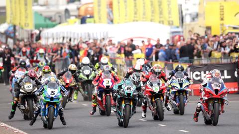 Superbike action at the North West 200