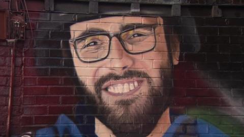 Mural of Motaz Azaiza in Burnage