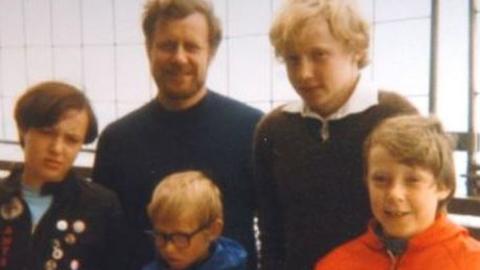 Dennis Canavan and the four children he has lost