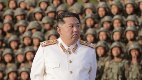 Image shows Kim Jong Un