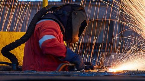 Worker at Arnish