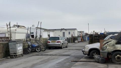 A caravan site in Cardiff